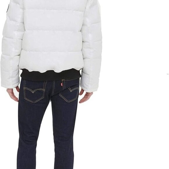 Tommy Hilfiger White Quilted Snorkel Bomber Parka Jacket M Streetwear winter - Picture 3 of 10